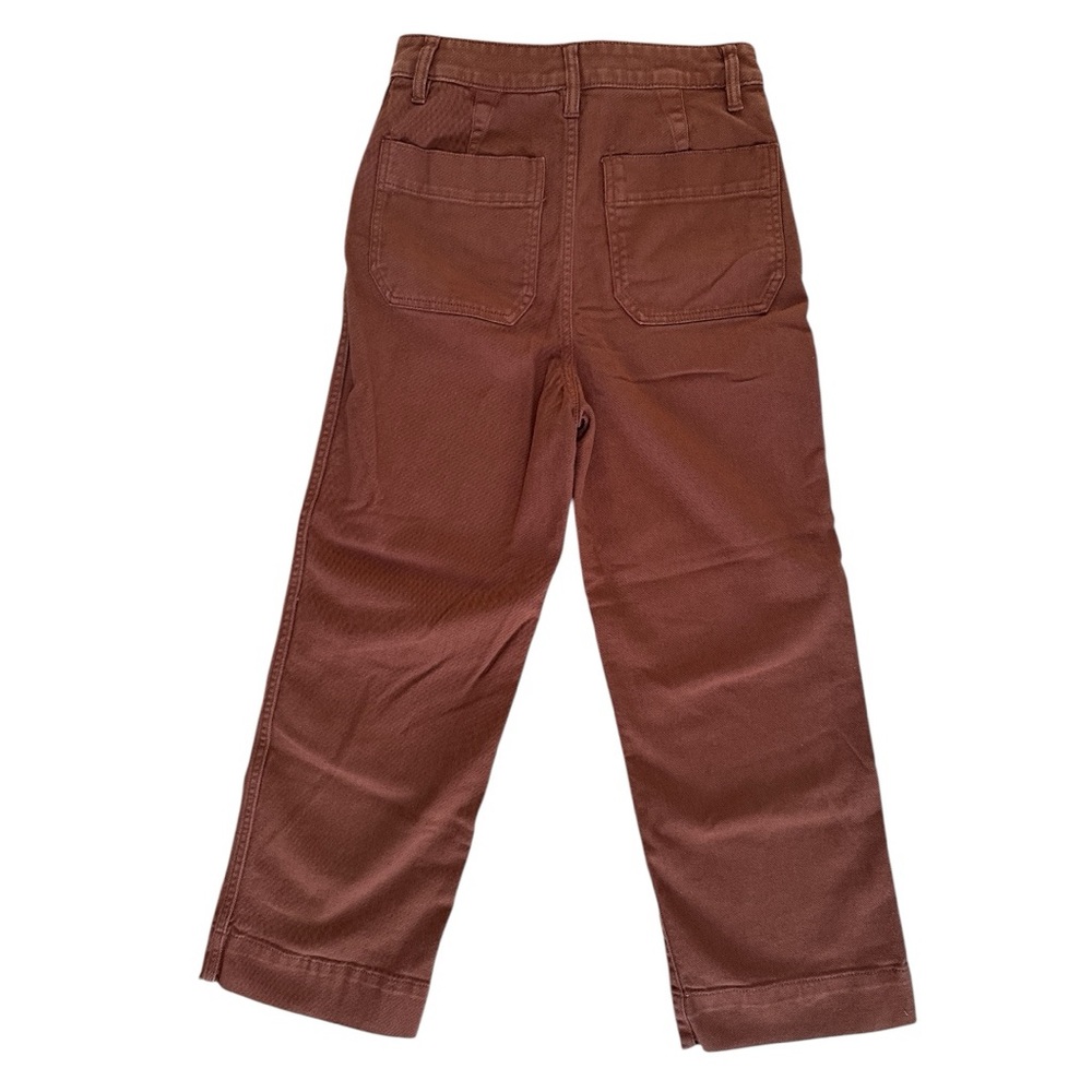 NWOT Quince Organic Stretch Cotton Twill Wide-Leg Crop Pants size 26 - Picture 7 of 9
